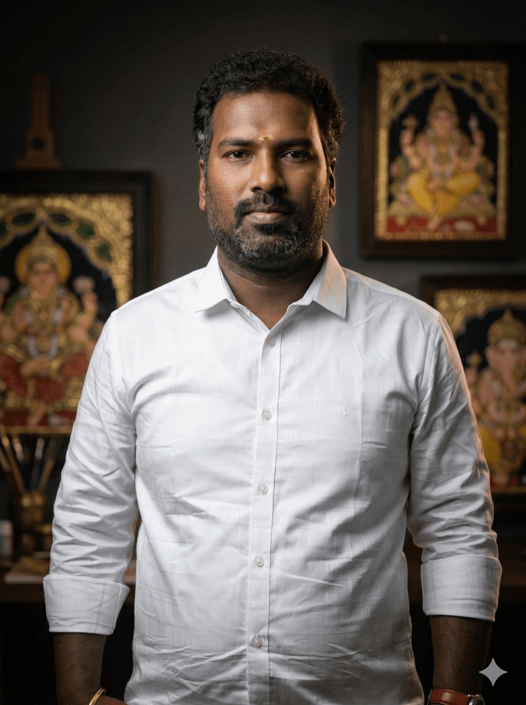 Portrait of Aishwarya, founder of Aishwarya Art Gallery